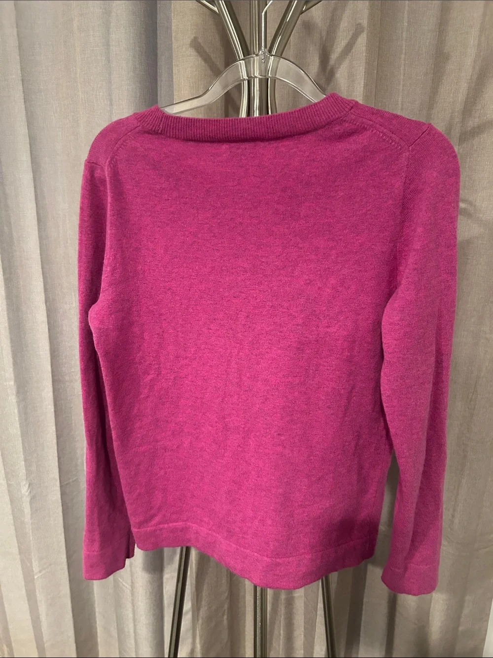 J. Crew Pink/fuchsia Crewneck Sweater